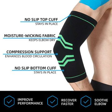 Lifting Weights for Elbow Tendonitis Brace | Tennis Elbow Brace and Golfers Elbow Treatment, Arthritis, Workouts, Weightlifting – Reduce Elbow Pain