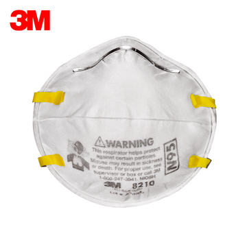 3M 8210 USA Genuine N95 Respirator Face Mask – NIOSH, CE, FDA Approved